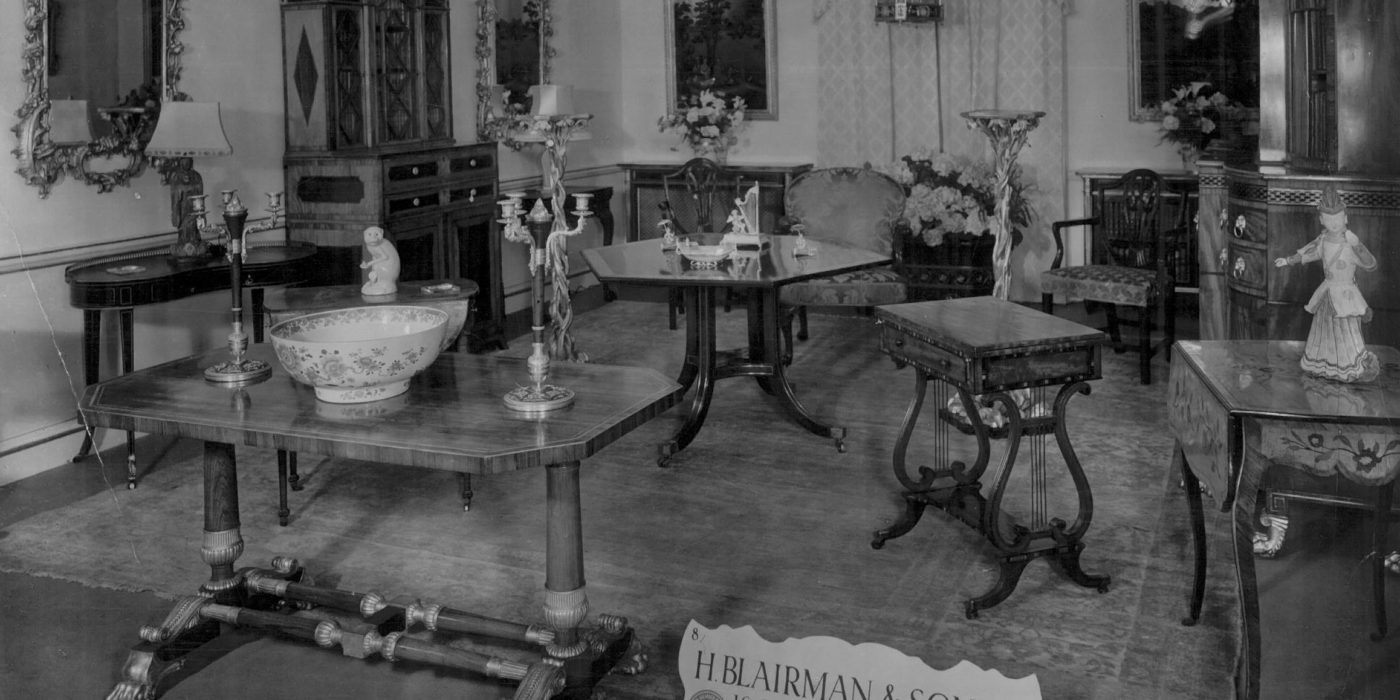 Blairman Antiques, Grosvenor House Antiques fair 1960s.
