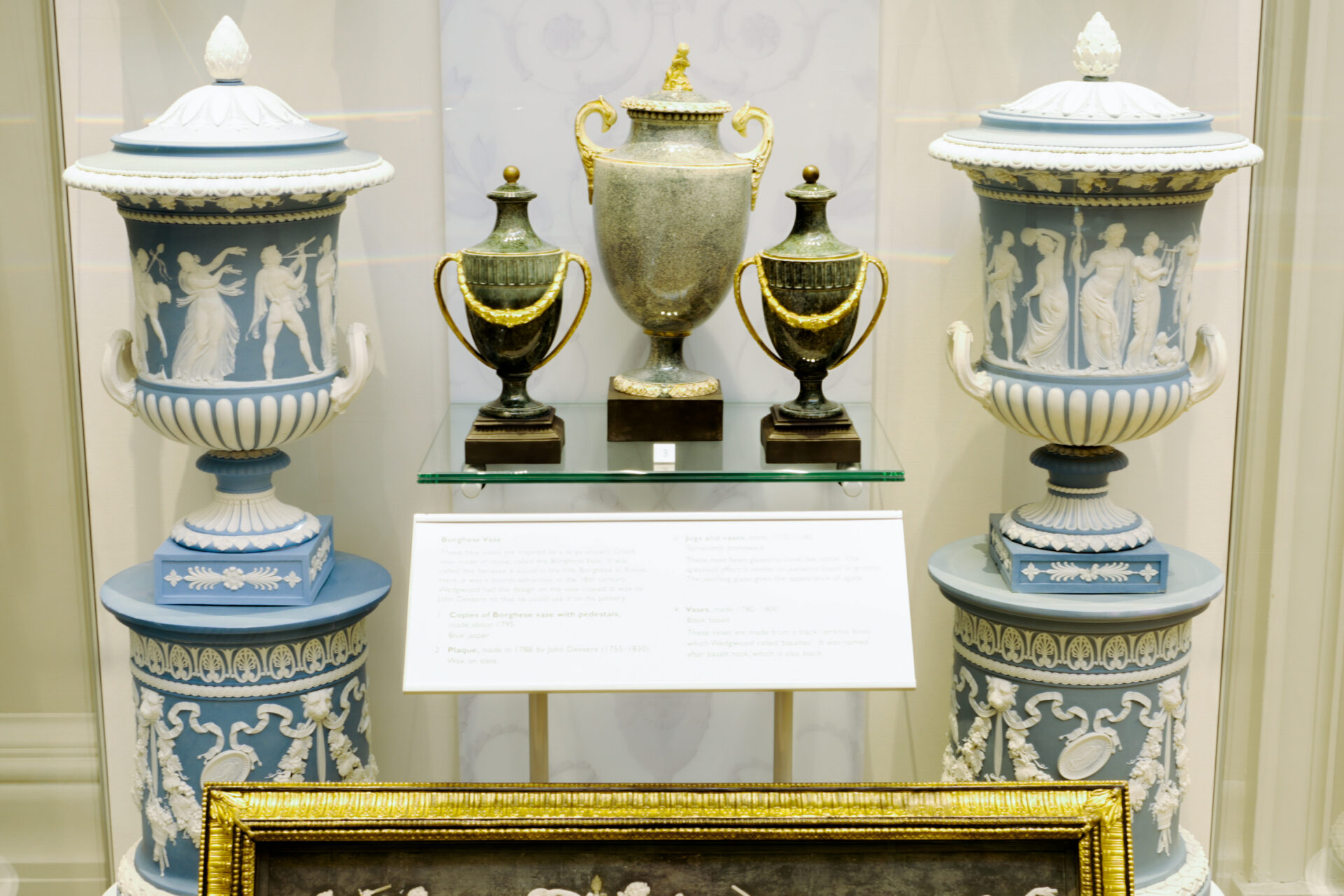 A pair of antique Wedgwood vases, c.1790