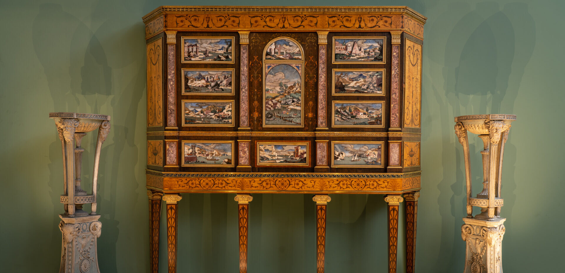 An antique cabinet.